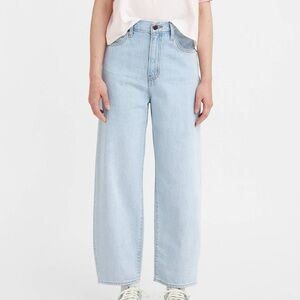 Levis Balloon Leg Light Wash Jeans Wide Leg Size 27